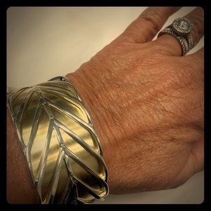 John Hardy gold and silver cuff